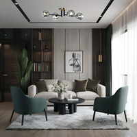 Lampa sufitowa GLOBE ELEGANCE SMOKE S4 4xE14 Kobi Design