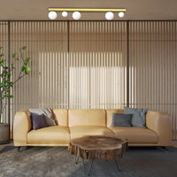 Milagro - Lampa sufitowa BIBIONE GOLD 5xG9