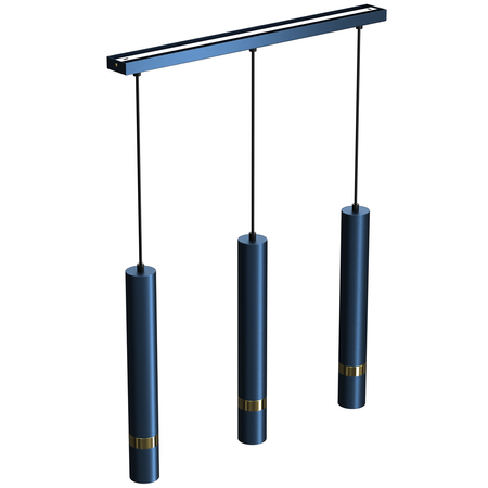 Milagro - Lampa wisząca JOKER NAVY BLUE/GOLD 3xGU10