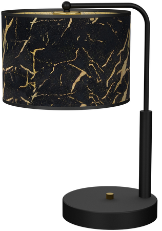 Milagro - Lampka stołowa SENSO Black/Gold 1xE27
