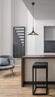 LAMPA WISZACA KIRUNA M 1 CZARNY 110x36x36