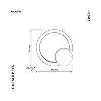 Milagro - Lampa Stojąca CASSIOPEIA 8,5W LED