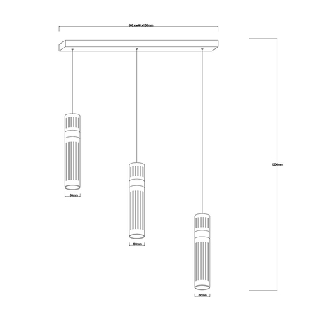 Lampa wisząca Ambiente 3 srebrna LED CCT