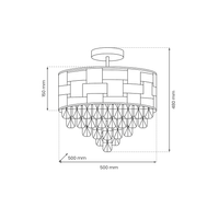 Lampa sufitowa LUXURIA 9xE14