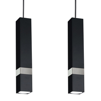 Milagro - Lampa wisząca VIDAR BLACK/CHROME 3xGU10