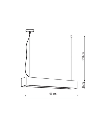 Lampa wisząca Ibros czarna 18W IP20 LED CCT