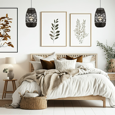 Milagro - Lampa wisząca ARONA BLACK 1xG9 fi 250