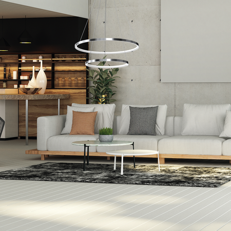 Milagro - Lampa wisząca ROTONDA CHROME 51W LED