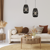 Milagro - Lampa wisząca ARONA BLACK 1xG9 fi 250