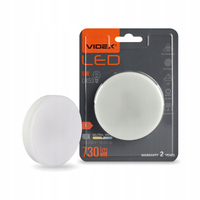 ŻARÓWKA LED VIDEX GX53 8W BARWA 4000K NEUTRALNE ŚWIATŁO 730 LUMENÓW IP20
