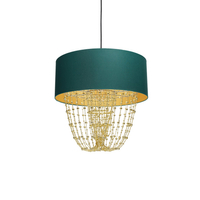 Milagro - Lampa wisząca ALMERIA GREEN/GOLD 1xE27
