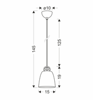 LAMPA WISZĄCA SEWILLA S 1 RÓŻOWY