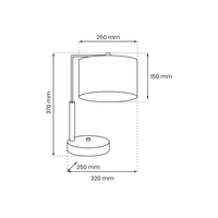 Milagro - Lampa gabinetowa CORK White/Cork 1xE27