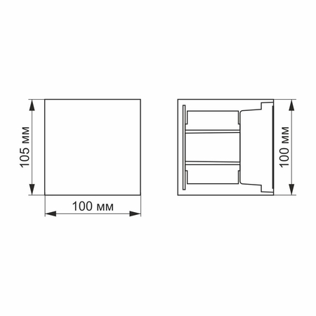 Oprawa elewacyjna dwustronna kinkiet LED czarny 6W IP54 2700K