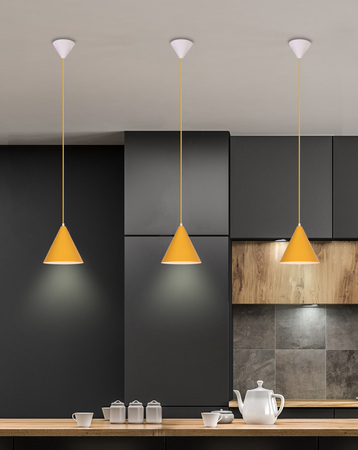 LAMPA WISZĄCA VOSS 1 ŻÓŁTY