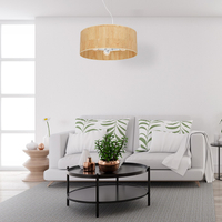 Milagro - Lampa wisząca CORK White/Cork 3xE27
