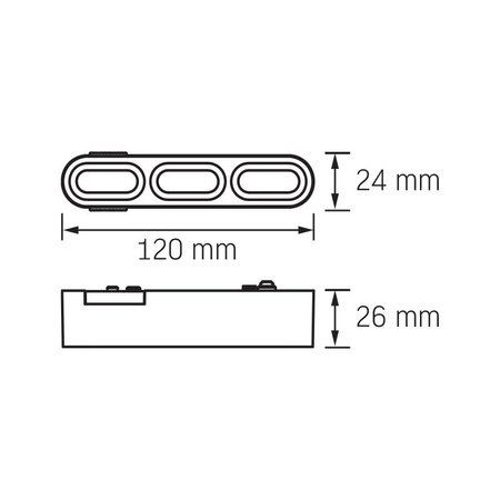 Lampa Diodowa LED 5.5W 4000K 48V do szyny magnetycznej VIDEX VL-TRMS-LD13B