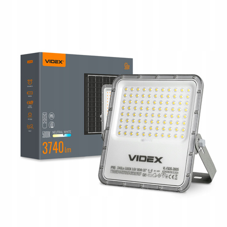 Naświetlacz LED Halogen Solarny 3740Lm Akumulator Panel Słoneczny VL-FSO5-3005