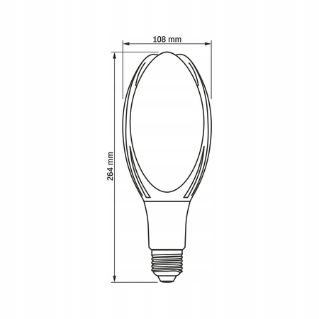 Żarówka LED 50W 5400lm 4000K E27 neutralna