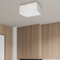 Milagro - Lampa sufitowa SENSO White/Gold kwadrat 2xE27