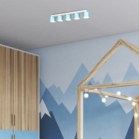 Milagro - Lampa sufitowa DIXIE Blue/White 5xGX53