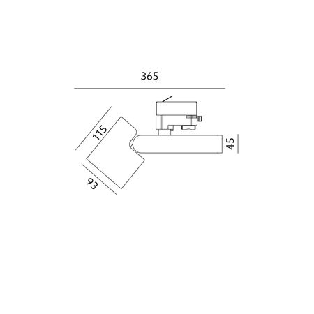 Reflektor szynowy LED  NEXTRACK NT5 28W 3000K 15° czarny Kobi Pro