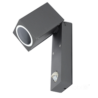 Kinkiet ogrodowy z czujnikiem ruchu QUAZAR 15 1xGU10 LX IP44 szary Kobi