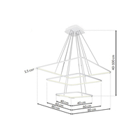 Milagro - LAMPA WISZĄCA NIX WHITE 117W LED