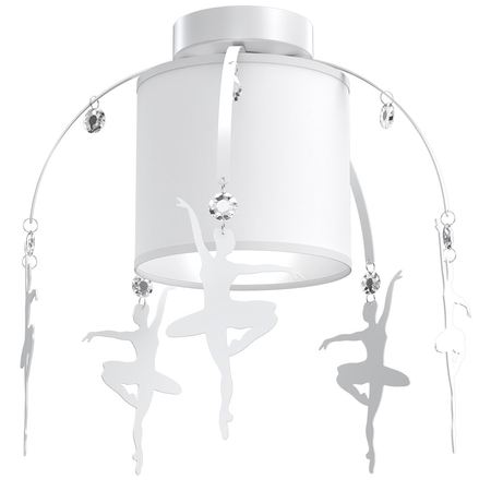 Milagro - Lampa sufitowa BALETNICA WHITE 1xE27