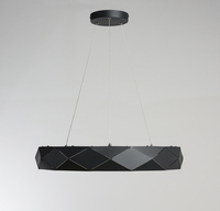 Lampa wisząca Reus czarna LED 4000K