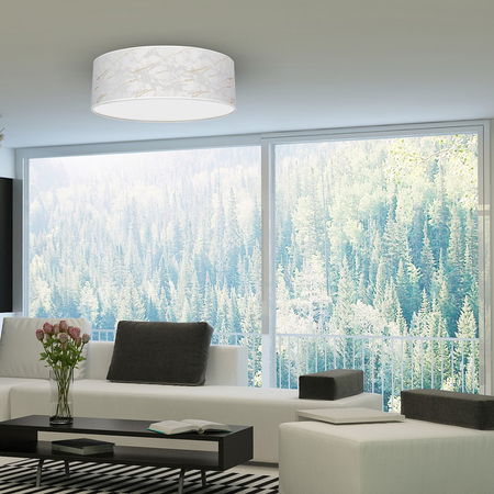Milagro - Lampa sufitowa SENSO White/Gold 3xE27 Ø60cm