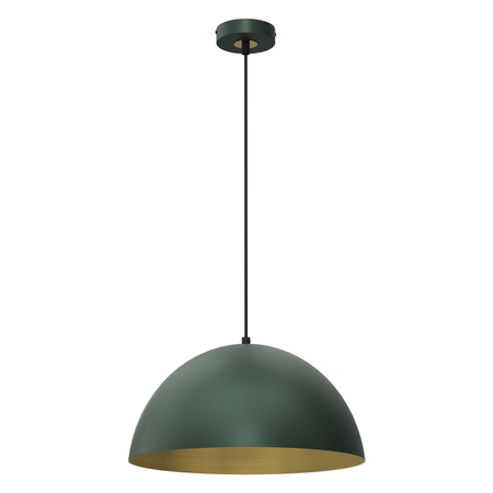 Milagro - Lampa wisząca BETA GREEN/GOLD 1xE27 35cm