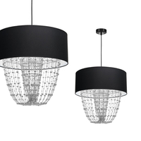 Milagro - Lampa wisząca ALMERIA BLACK/CHROME 1xE27