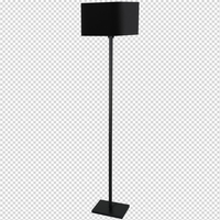 Milagro - Lampa stojąca NAPOLI BLACK/GOLD 1xE27