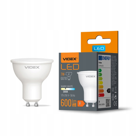 Żarówka LED 7W 600lm 3000K GU10 ciepła