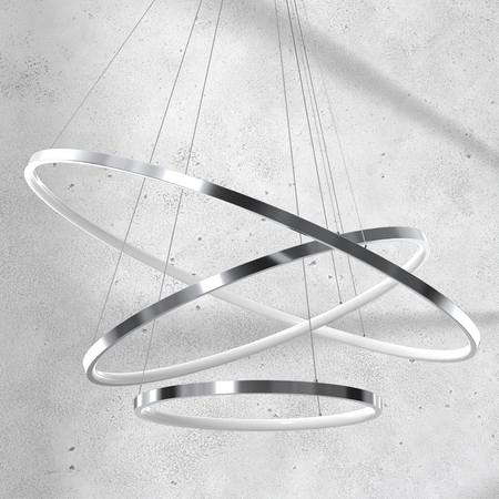 Milagro - Lampa wisząca ROTONDA CHROME 93W LED