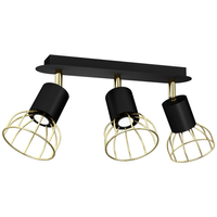 Milagro - Lampa sufitowa DANTE Black/Gold 3x mini GU10