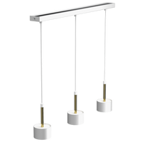 Milagro - Lampa wisząca ARENA WHITE/GOLD 3xGX53
