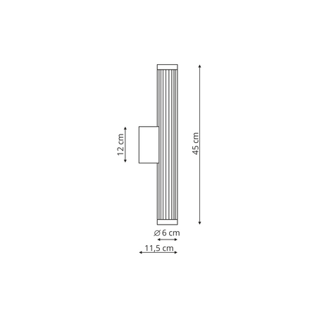 Kinkiet Vena 45 cm chrom LED CCT