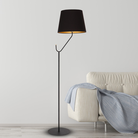 Milagro - Lampa stojąca VICTORIA BLACK 1xE27