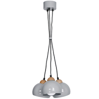 Milagro - Lampa wisząca DAMA GRAY 3xE27