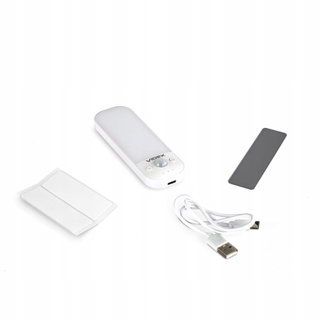 Lampa LED z Czujnikiem Ruchu Lampka Nocna 3 Barwy 3000K 4500K 6500K 750mah