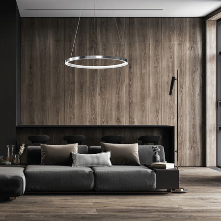 Milagro - Lampa wisząca ROTONDA CHROME 27W LED