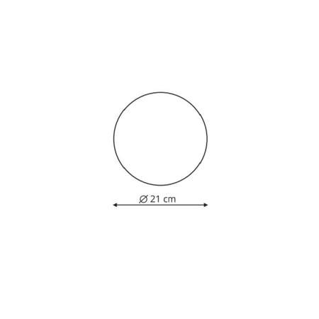 Plafon Platillo 21 cm czarny LED CCT