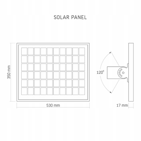 Lampa uliczna panel solarny LED Videx 100W + pilot
