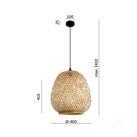 Lampa wisząca BOHO BARSO 1xE27 Kobi Design