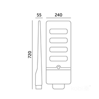 Oprawa drogowa Solar LED URBI 11W 6500K IP54 LED2B