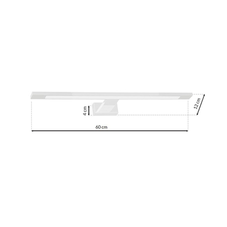 Milagro - Kinkiet SHINE WHITE 60cm 12W LED