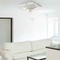 Plafon Parma 2 kwadratowy biały 2xGU10 LED CCT
