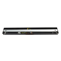Milagro - Lampa wisząca OZZY BLACK / WOOD 4xE27 60W